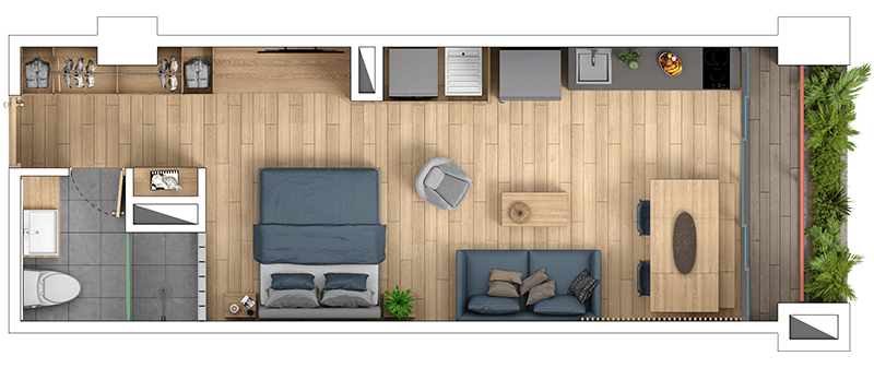 Planta Candelaria Loft